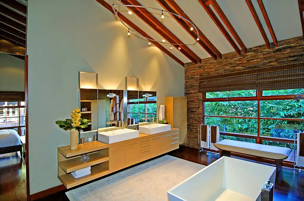 9342 Sierra Mar by Whipple Russell Architects A Warm Modern Hollywood Hills Home with Luxury Water Edge Living 10