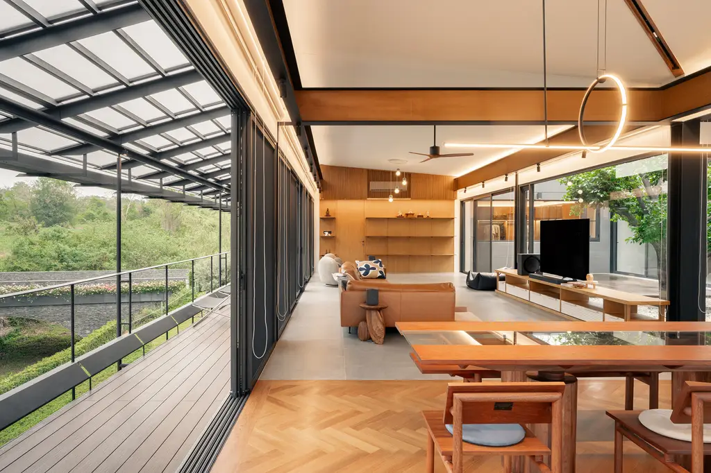 BAAN O+O House by Junsekino Architect and Design, A Floating Retreat Rooted in Thai Landscape