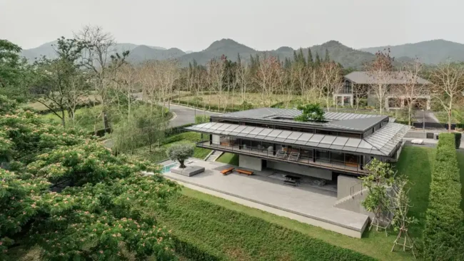 BAAN O+O House by Junsekino Architect and Design, A Floating Retreat Rooted in Thai Landscape
