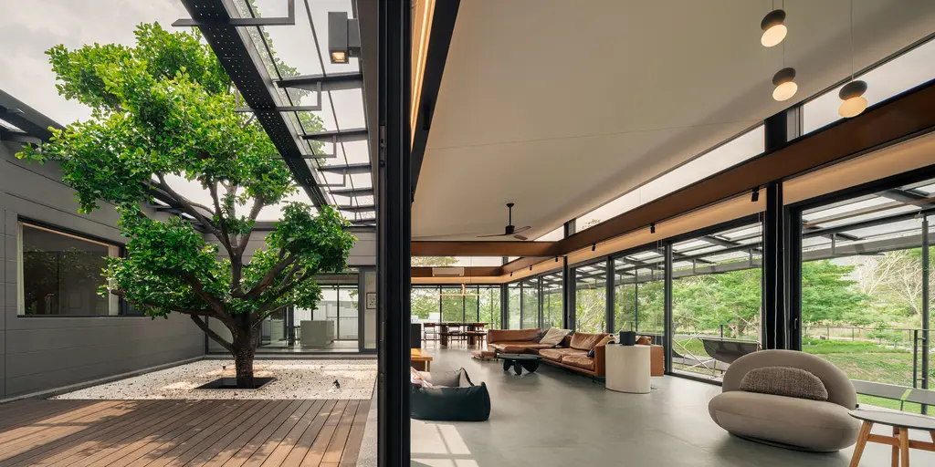 BAAN O+O House by Junsekino Architect and Design, A Floating Retreat Rooted in Thai Landscape