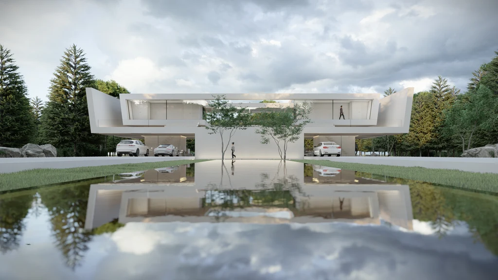 BMW Villa by Laren A Sculptural Residence Inspired by the Iconic BMW 7 Series 3