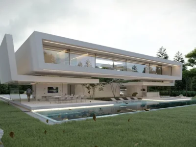 BMW Villa by Laren A Sculptural Residence Inspired by the Iconic BMW 7 Series 8