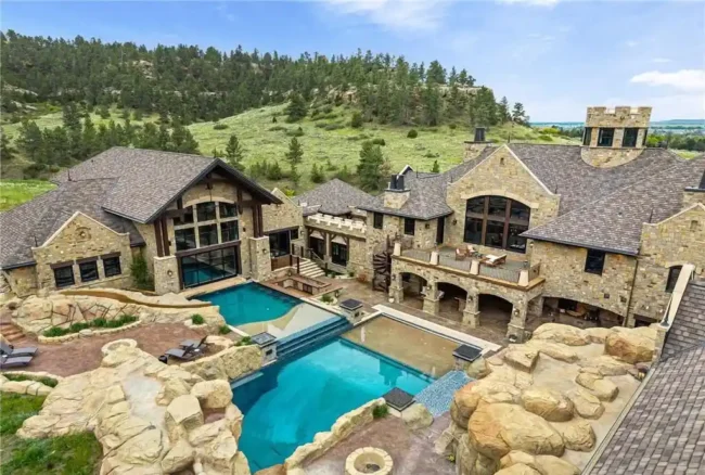A Montana Icon: Stone Chateau Lists for $26.9M with Breathtaking Views and Architectural Distinction