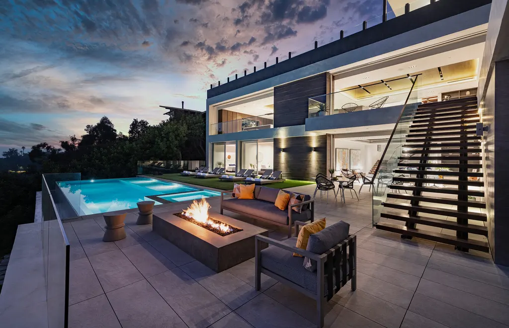 Los Tilos by Whipple Russell Architects A Modern Hollywood Hills Home with Jetliner Views and Terraced Serenity 7