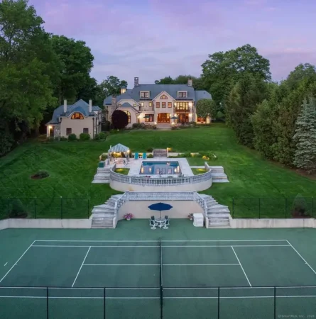 Timeless Elegance Awaits at This $4.75M Stone Manor Estate in Connecticut