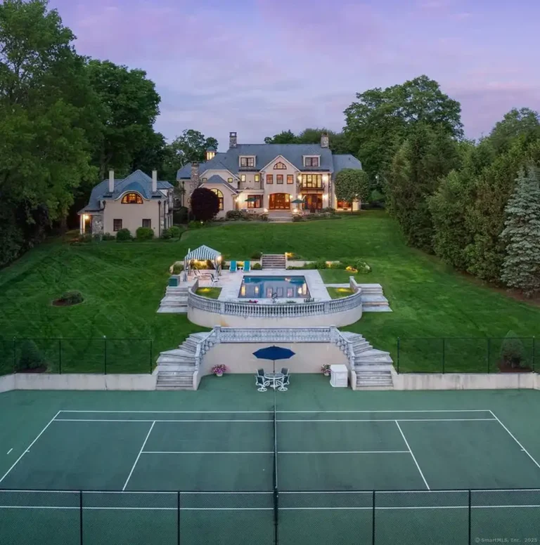 Timeless Elegance Awaits at This $4.75M Stone Manor Estate in Connecticut