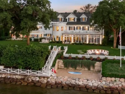 Stunning 20100 Lakeview Ave Residence with Private Beach and Expansive Lakeshore Asking 12.5 Million 1