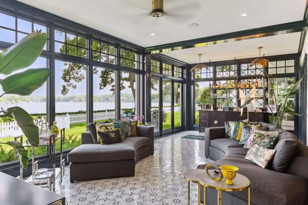 Stunning 20100 Lakeview Ave Residence with Private Beach and Expansive Lakeshore Asking 12.5 Million 5
