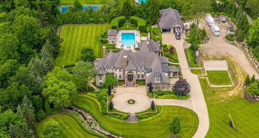 Stunning French Country Manor at 18101 Sheldon Rd Lists in Michigan for 8.25 Million 1