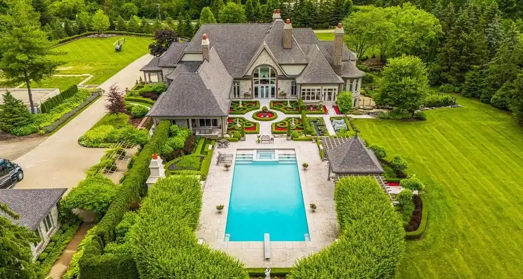 Stunning French Country Manor at 18101 Sheldon Rd Lists in Michigan for 8.25 Million 22