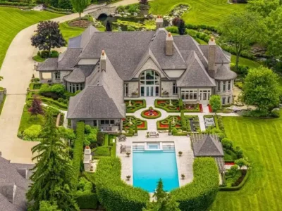 Stunning French Country Manor at 18101 Sheldon Rd Lists in Michigan for 8.25 Million 3