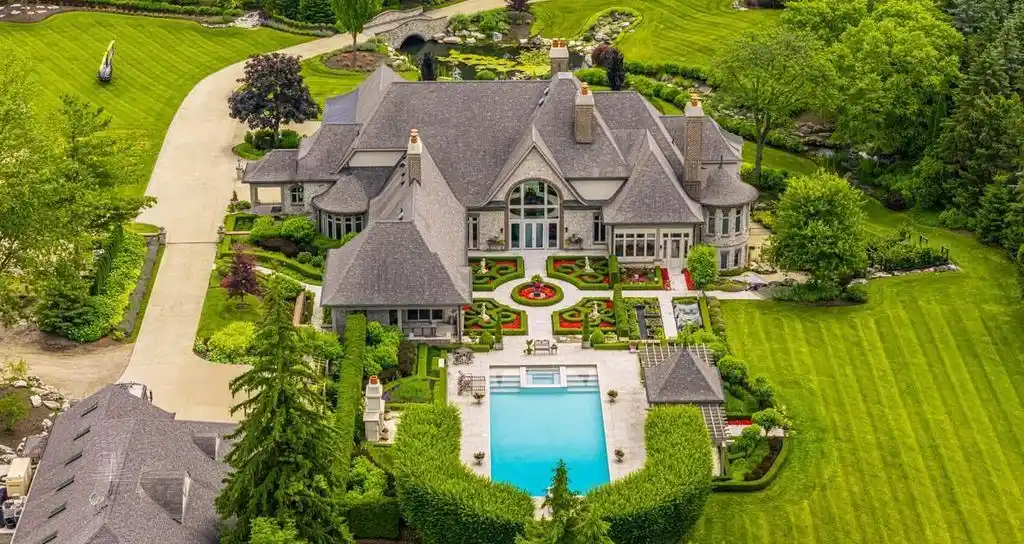 Stunning French Country Manor at 18101 Sheldon Rd Lists in Michigan for 8.25 Million 3