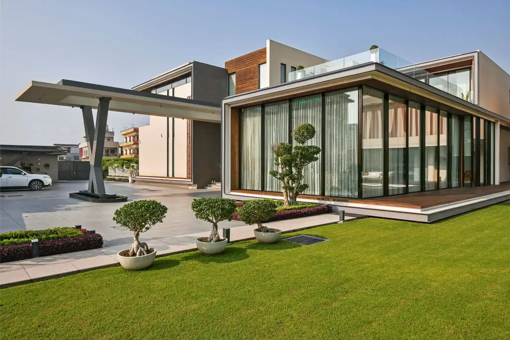 Verdant Villa by 42MM Architecture, A Layered Symphony of Green and Geometry in Nepal