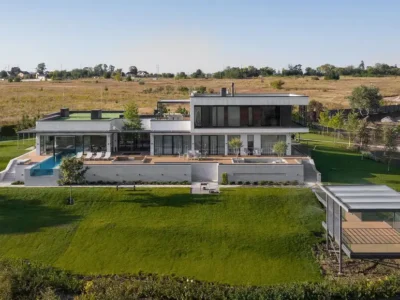Vin House by Bogdanova Bureau Blends Modern Rationalism with Riverfront Serenity in Ukraine 4