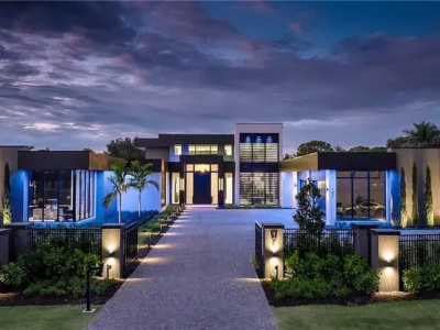 107 Myrtle Rd Naples Listed for 13.3M Newly Completed Smart Luxury Estate With Guest House and Lap Pool 1