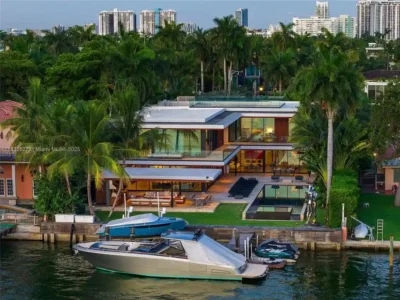126 W San Marino Dr Asking 38M Spectacular Waterfront Home With Rooftop Dock and Skyline Views 1