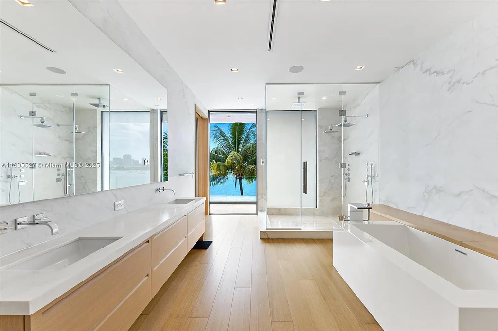126 W San Marino Dr Asking 38M Spectacular Waterfront Home With Rooftop Dock and Skyline Views 4