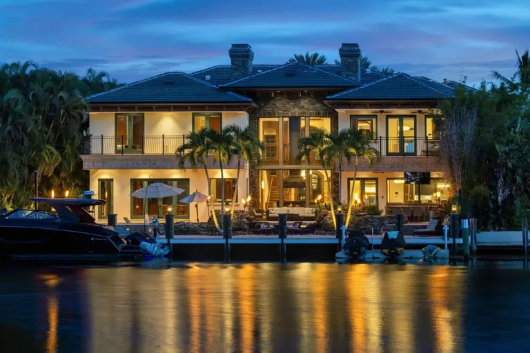 $9.8 Million West Coast Waterfront Villa in Lighthouse Point Delivers Bold Architecture and Resort-Style Luxury