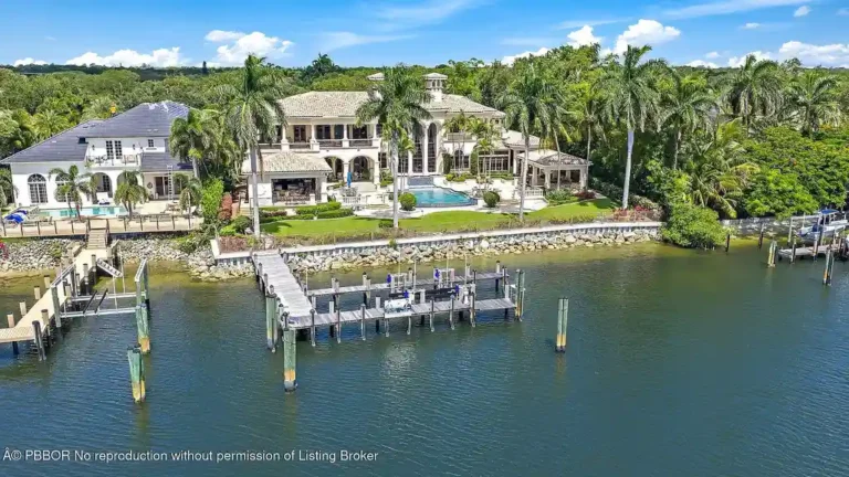 $27.9 Million Waterfront Retreat in Palm Beach Gardens Boasts Ocean Access, Infinity Pool, and Lavish Guesthouse