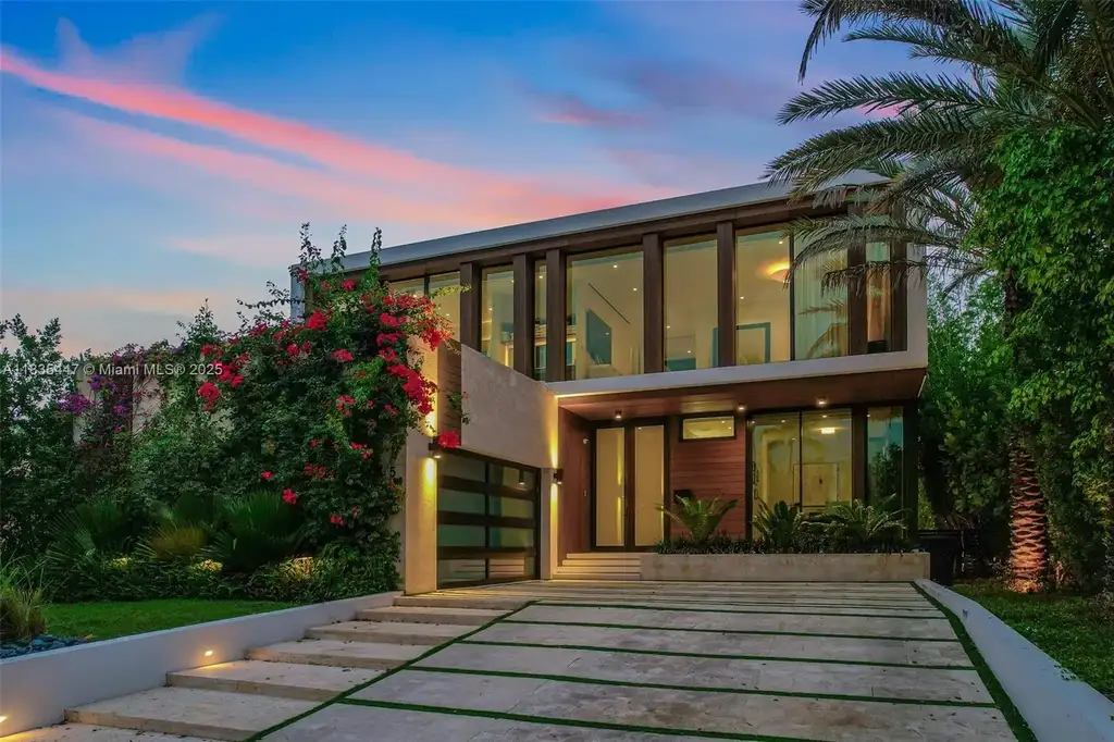 Exterior view of 2355 N Meridian Ave with modern architecture and golf course backdrop