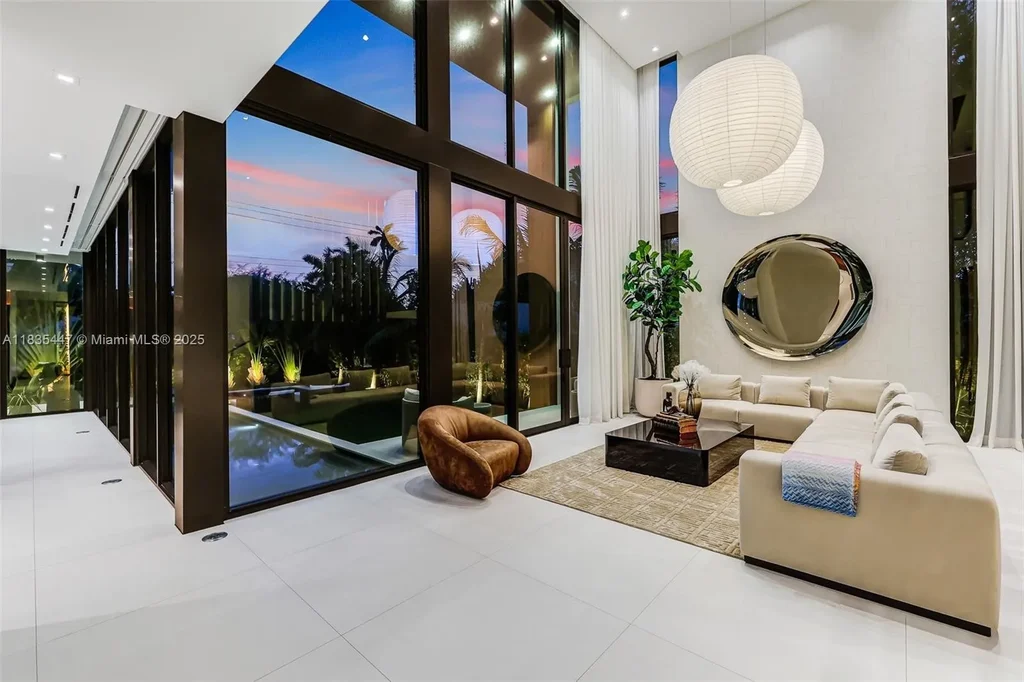 Exterior view of 2355 N Meridian Ave with modern architecture and golf course backdrop