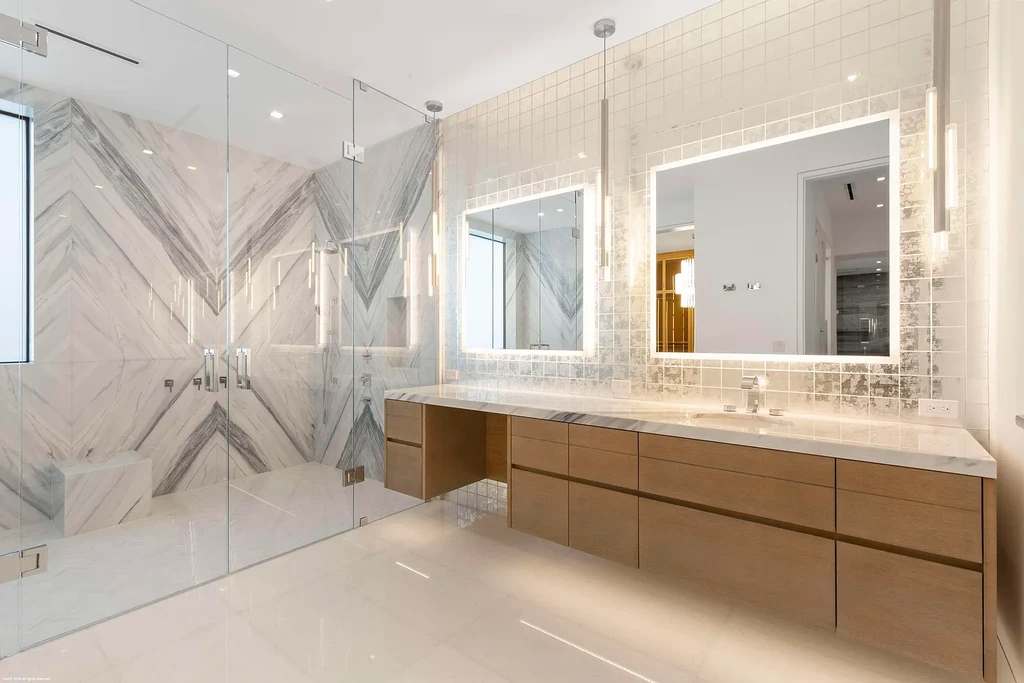 Luxury modern waterfront estate at 2914 N Flagler Drive with rooftop decks and saltwater pool in West Palm Beach