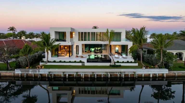 Elegant $24.5 Million Waterfront Masterpiece in Manalapan Blends Modern Design with Resort-Style Living