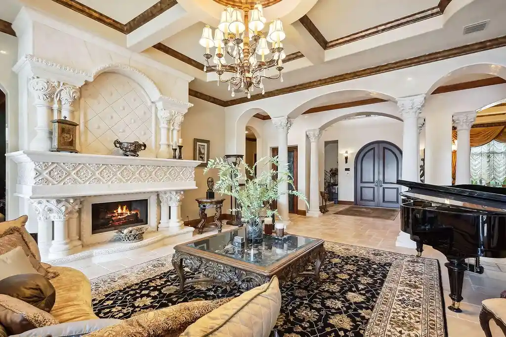 Luxury waterfront estate at 3870 NE 31st Avenue in Lighthouse Point with private dock, pool, and Mediterranean architecture