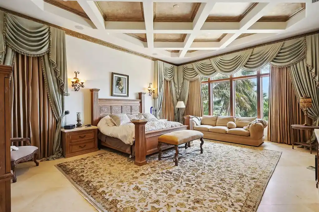 Luxury waterfront estate at 3870 NE 31st Avenue in Lighthouse Point with private dock, pool, and Mediterranean architecture