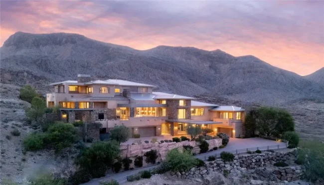Experience Unrivaled Luxury and Panoramic Vistas at This $20.95M Nevada Estate