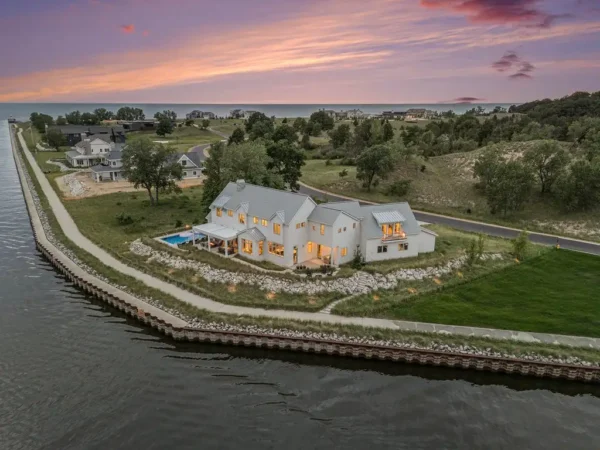 Michigan’s Lakeshore Jewel: Bespoke Waterfront Estate Asks $6.4 Million