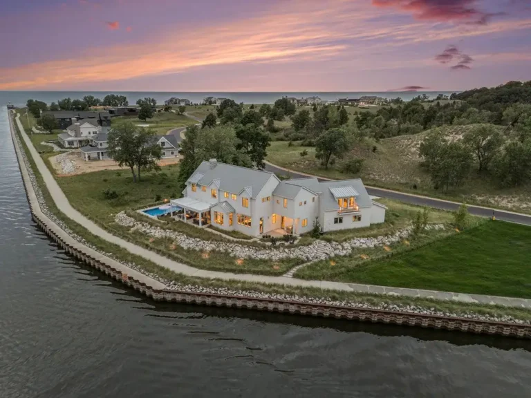 Michigan’s Lakeshore Jewel: Bespoke Waterfront Estate Asks $6.4 Million