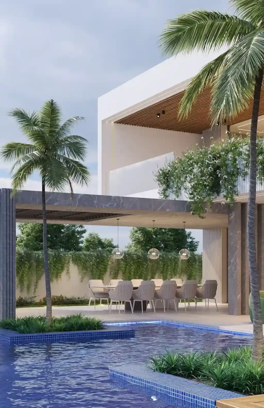 AT House by Anvana Architects A Tropical Modern Villa Blending Glass Water and Landscape 5