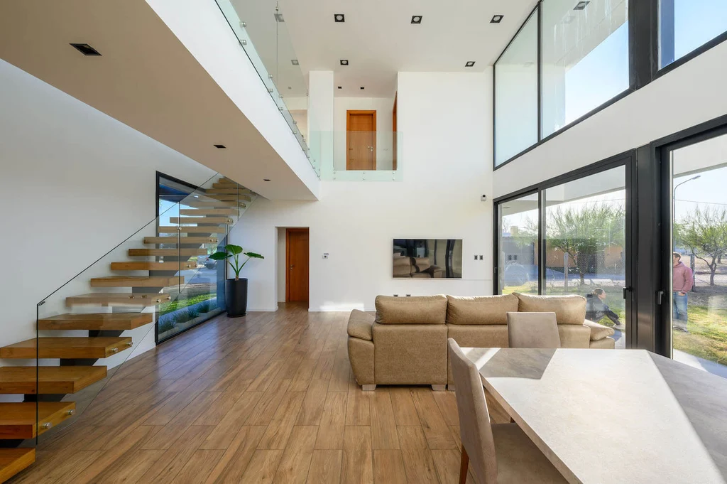 Casa CT by MZ Arquitectos A Light Filled Home in Cordoba Where Concrete Wood and Geometry Meet 8