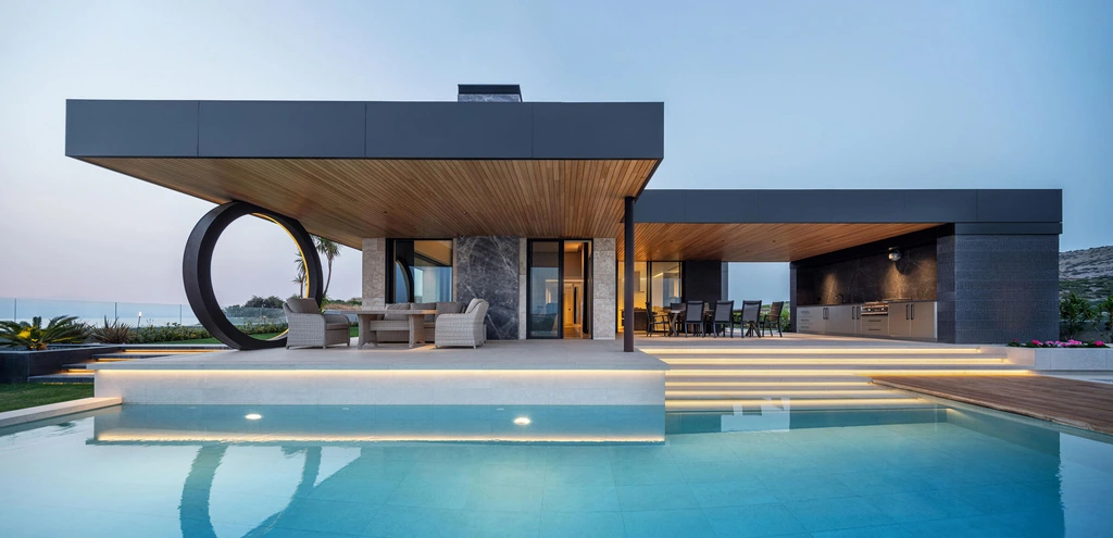 Casa Solis by Basak Akkoyunlu Design A Tranquil Summer Retreat with Sculpted Volumes and Coastal Elegance 2