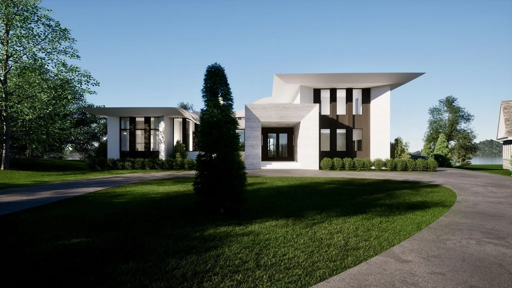Curving Modern by JMAD, A Sculptural Home Redefining Modern Architecture