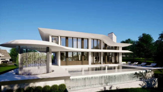 Curving Modern by JMAD, A Sculptural Home Redefining Modern Architecture