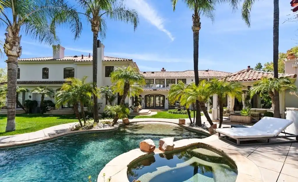 Experience Magnificent Mediterranean Luxury at 23593 Park South St — A Private Calabasas Retreat for 8 15