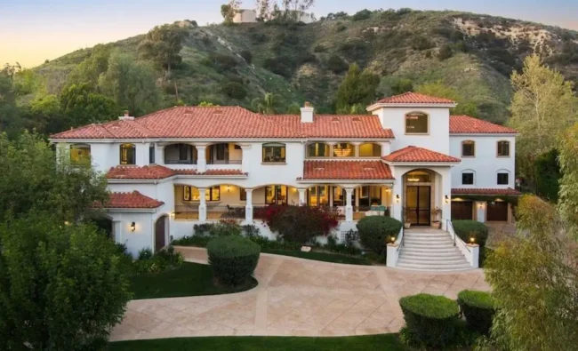 A Grand Mediterranean Estate Offering Private Resort Living in Calabasas Listed at $8.15 Million