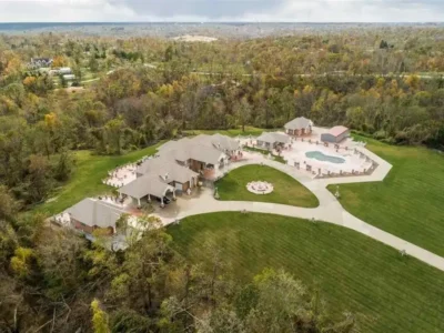 Exquisite Estate at 6201 Lakeside Rd Offers Unrivaled Luxury on 26.69 Acres for 2 2