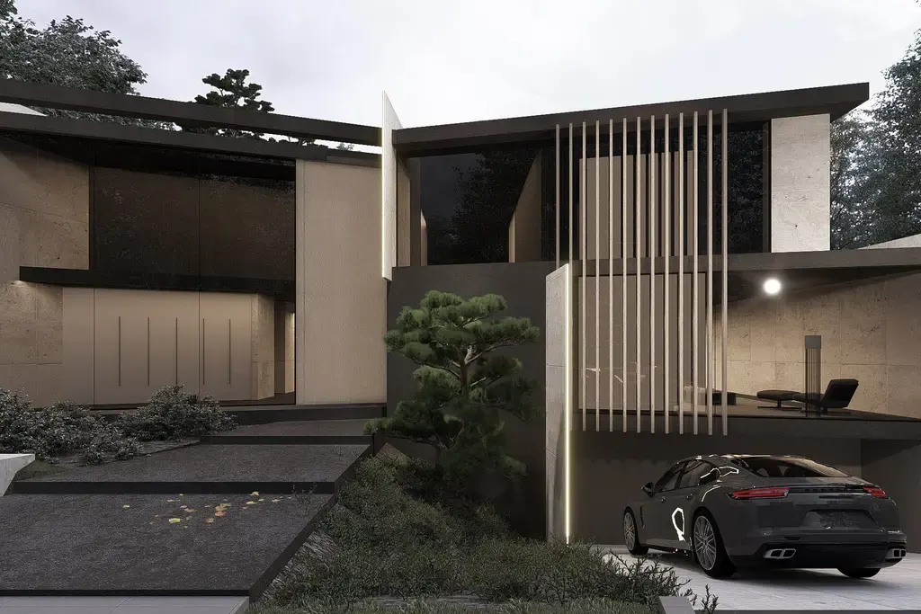 Hourglass Concept House by STATE of Architecture A Sculptural Villa of Silence and Sophistication 1