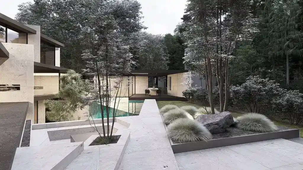 Hourglass Concept House by STATE of Architecture A Sculptural Villa of Silence and Sophistication 11