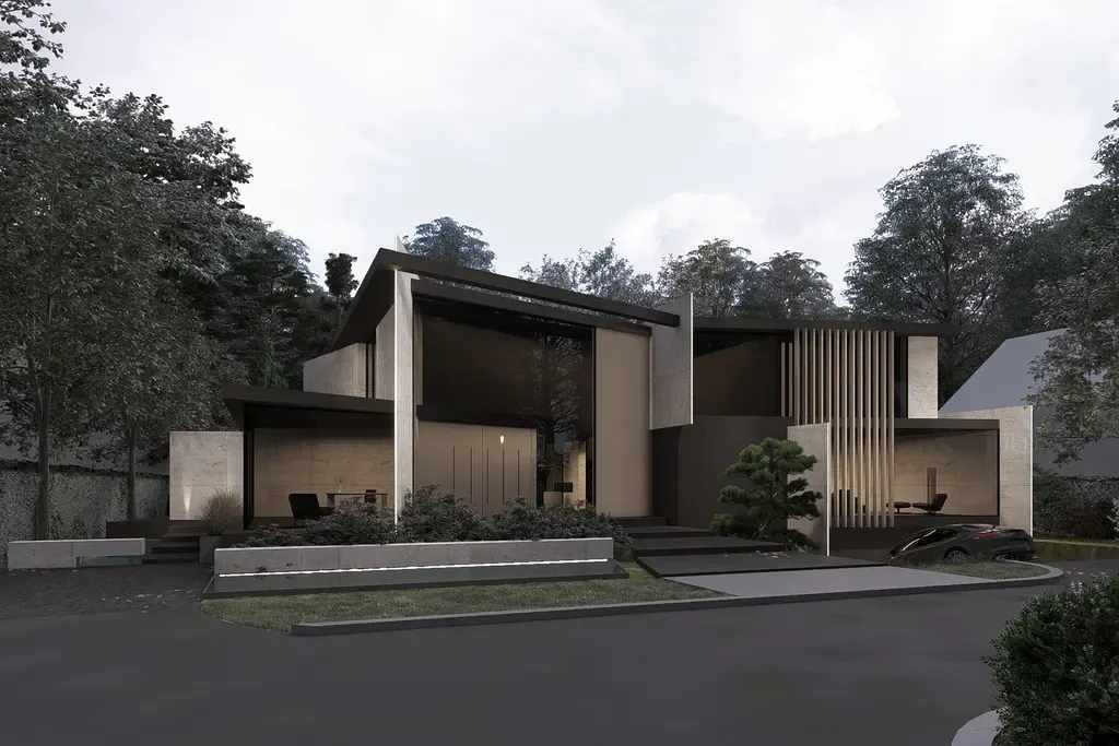 Hourglass Concept House by STATE of Architecture, A Sculptural Villa of Silence and Sophistication