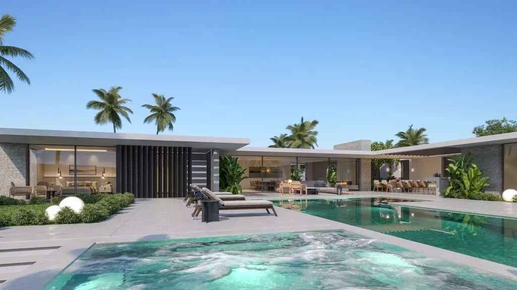Les Jardins de Guereo by Anvana Architects, A Minimalist Tropical Villa Immersed in Nature