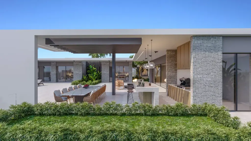 Les Jardins de Guereo by Anvana Architects A Minimalist Tropical Villa Immersed in Nature 6