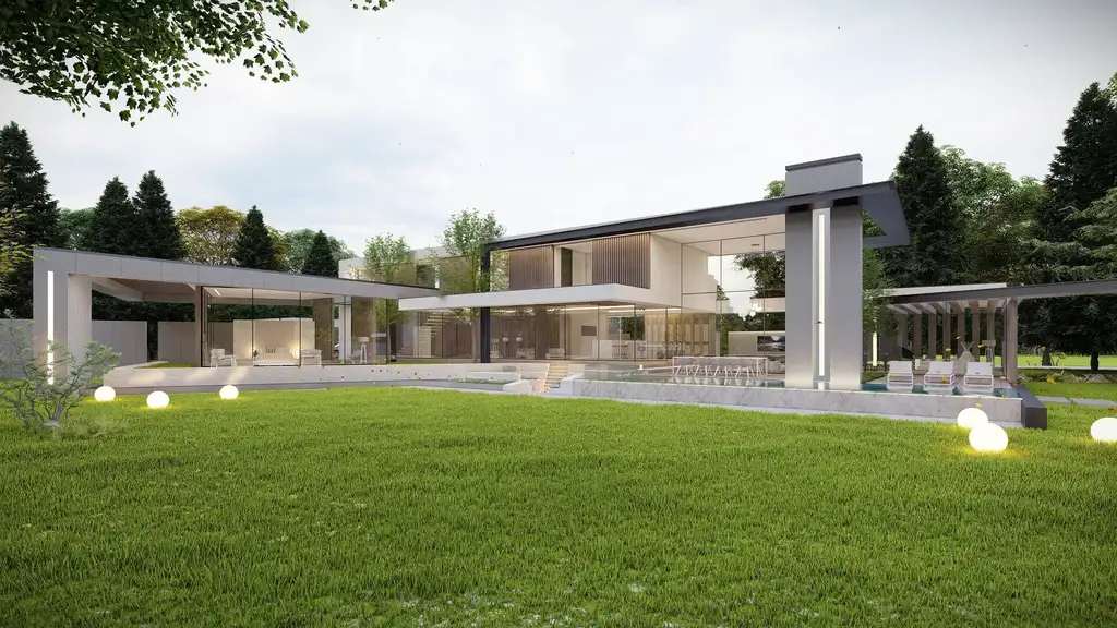 Luxury Bosvilla in Waalre by STATE of Architecture, A Modern Villa Inspired by LA Elegance