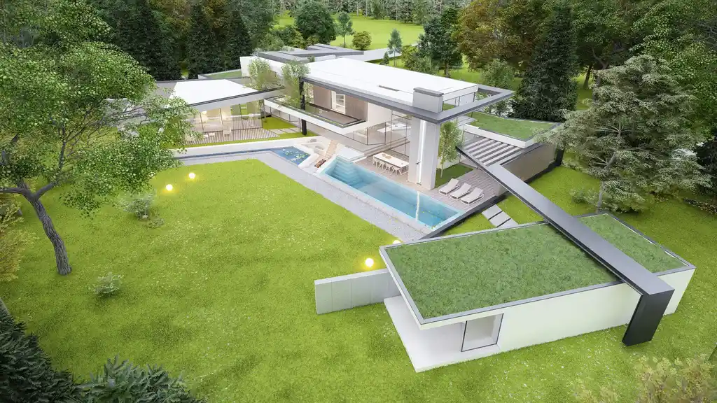 Luxury Bosvilla in Waalre by STATE of Architecture, A Modern Villa Inspired by LA Elegance