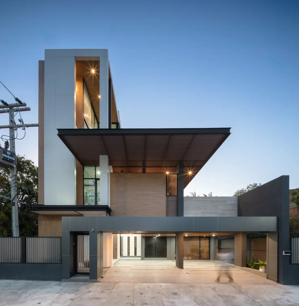 Oak Ae House by Sute architect, A Vertical Living Concept on Limited Land