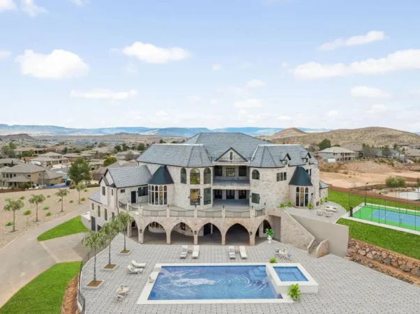 An Architectural Fairytale: European-Inspired Castle in Saint George Asks $5.5 Million