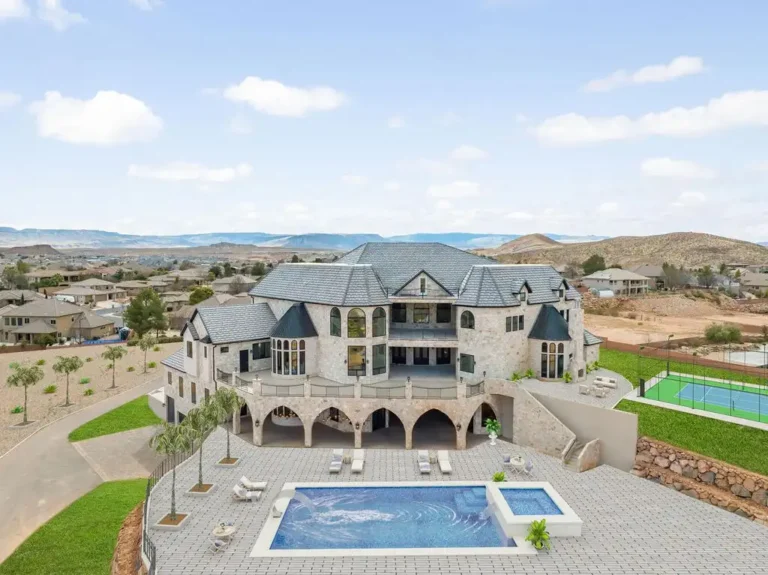An Architectural Fairytale: European-Inspired Castle in Saint George Asks $5.5 Million